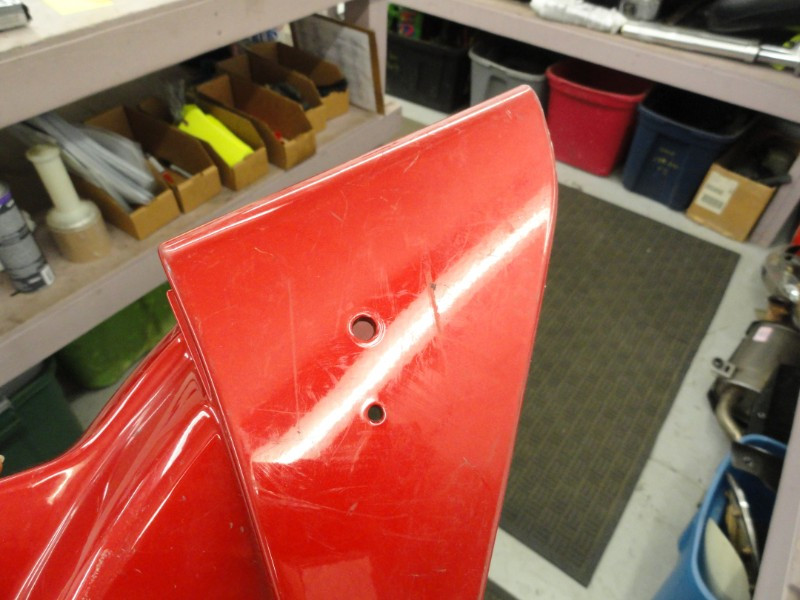 88 Kawasaki Ninja ZX 750 F2 used Rear Fender Plastic Body Red